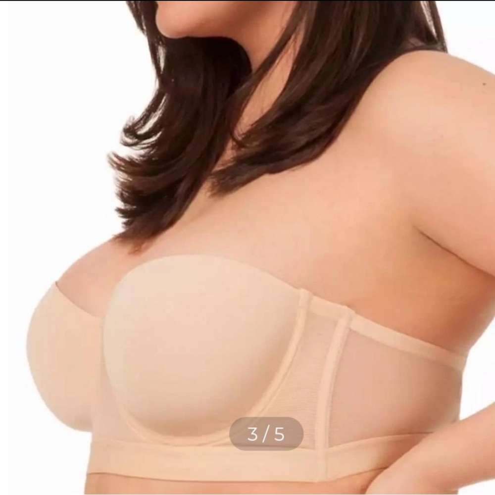 Lively Women's Toasted Almond Strapless Bra 38DD NWT - Picture 2 of 10
